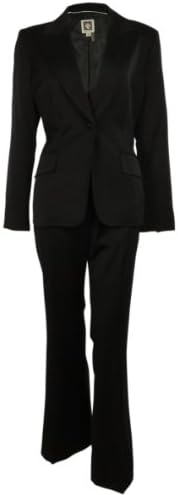 Women's Single Button Business Suit Jacket & Pants Set