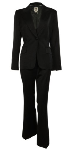 Women's Single Button Business Suit Jacket & Pants Set