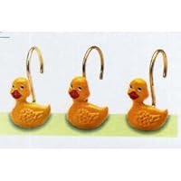 12 Duck Pond Shower Curtain Hooks Rubber Duckie