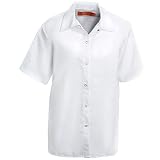 CornerStone Ladies Short Sleeve Pocketless Snap Shirt CS25