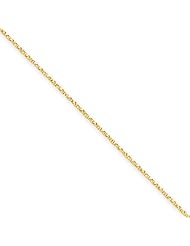 .95mm, 14 Karat Yellow Gold, Twisted Box Chain - 20 inch