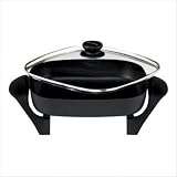 West Bend 72202 W.BEND 12' SKILLET NON STICK GLASS LID BLACK