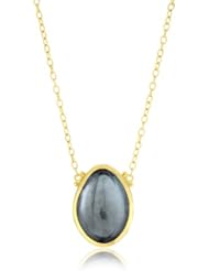 GURHAN "Elements" One of a Kind Blue Topaz Flat Stone Pendant Necklace