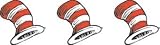 Dr. Seuss The Cat's Hat Theme Stickers 120 Pack