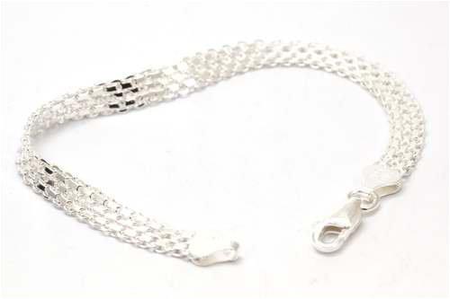 Bracelet en Argent Fin Presente par la Olivia Collection