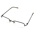 Foster Grant Reading Glasses Mike Semi Rimless Metal-Brown