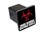 Zombie Outbreak Response Vehicle - 2" Tow Trailer Hitch Cover Plug Truck Pickup RV