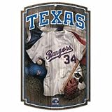 Texas Rangers Wood Sign - Throwback Jersey