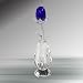 Crystal Florida 1920-B Blue Rose in Vase