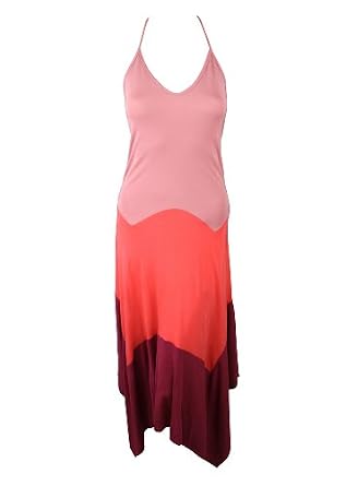 Womens Clothings : Haute Hippie Womens Colorblock Handkerchief Halter Dress On Amazon