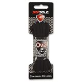 Sof Sole Athletic Oval Shoe Lace (Black, 54-Inch)