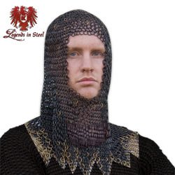 Armor Black Chainmail Head Piece
