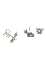 Phil Laender - Silver Fawn Earrings - Sterling Silver - 1 Gr - 8 mm