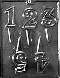 Number 1 - 5 Cake Toppers Letters & Numbers Candy Mold Chocolate