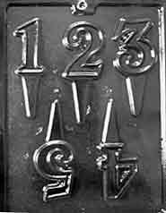 Number 1 - 5 Cake Toppers Letters & Numbers Candy 