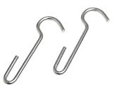 J.K. Adams PR-UT-02 Utensil Hook for Ceiling Pot Rack, Set of 2