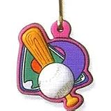 Colorflex Softball Zipper Pull