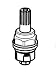 Price Pfister 910-025 Chrome / None Counter Clockwise Threaded Cold Water Ceramic Car...