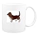Mug with barret, hound, dog, pet, animal