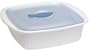 CorningWare French White 8-Inch Square Dish with Plastic Cover