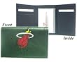 Miami Heat Embroidered Leather Tri-Fold Wallet - Basketball Sports Merchandise