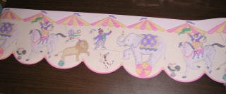Circus Clown Wallpaper Wall Paper Border Boarder Home Decor