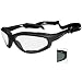 Wiley XL-1 Motorcycle riding sunglasses - package of polarized smoke/clear lenses/Matte black frame Image
