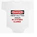 

DANGER NO ATTITUDE ALLOWED RED Baby Ultrasoft Onesie