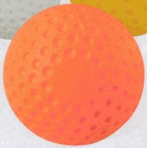 11 Pitching Machine Orange Softballs with Dimples from Markwort - 1 Dozen