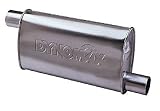 Dynomax 17684 Super Turbo Aluminized Steel 2 1/4 Inlet, 2 1/2 Outlet Muffler