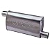 Dynomax 17684 Super Turbo Aluminized Steel 2 1/4" Inlet, 2 1/2" Outlet Muffler