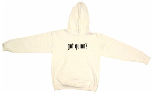 got quinn? Men's Hoodie Sweat Shirt Medium, White