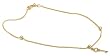 14k Yellow Gold Italian Anklet w/ Key Charm, 9.5"