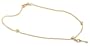 14k Yellow Gold Italian Anklet w/ Key Charm, 9.5"