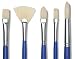 Blick Scholastic White Bristle Fan - Fan, Set of 3