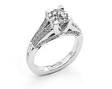Cathedral Pave Diamond Engagement Ring .33cttw (cz ctr