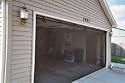 Garage Door Screen Standard with Zipper 15x7 - Black
