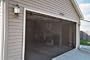 Garage Door Screen Standard with Zipper 10x9 - Black