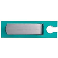KNICKS - PETROLBLAU +++ pfiffiger Kabelhalter aus Acryl und Federstahl +++ f�r Tischplatten bis 4.5 cm +++ DESIGNED IN BERLIN