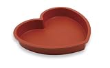 World Cuisine 8-Inch x 8.12-Inch Silicone Heart Mold / Red (19222)