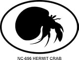 HERMIT CRAB Oval Bumper Sticker