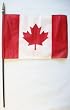 Canada - 8"x12" World Stick Flags