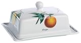 Fruits de Soleil Covered Butter Dish Porcelain