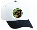 White Cap with doberman, pinscher, cartoon, animal, dog