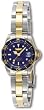 Invicta Women's Professional Diver GQ Blue Dial 2-Tone Magnified Date Quartz Watch 8942