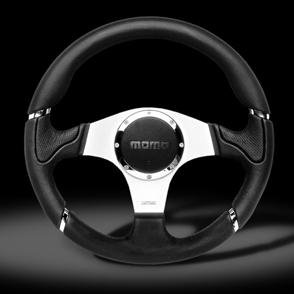 Momo Millenium Black Leather Steering Wheel