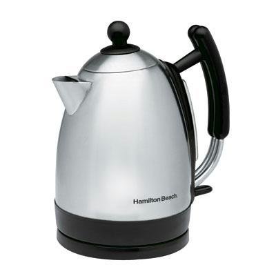 New Hamilton Beach 1.7 L Stainless Steel Cordless Kettle Auto Shutoff Drip-Free Spout