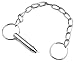 Couplr Pin W/Chain1-1/8"