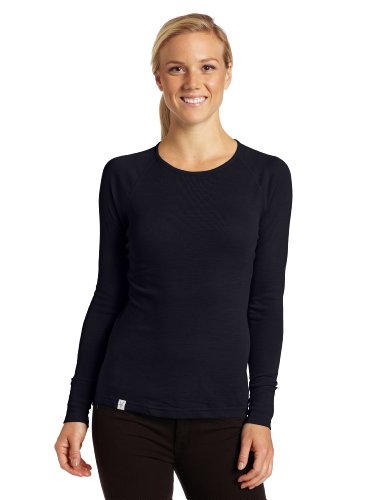 Ibex Women's Woolies Crew,Black,Small On Sale