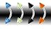 U.V. Spike Curved Barbell